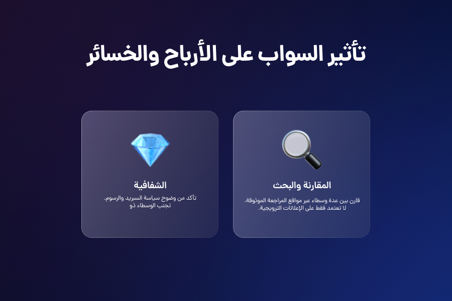 تأثير السواب على الأرباح والخسائر