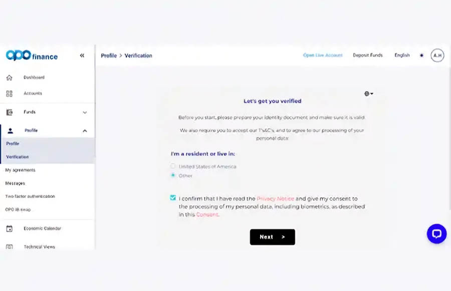 فتح حساب حقيقي ميتاتريدر 5