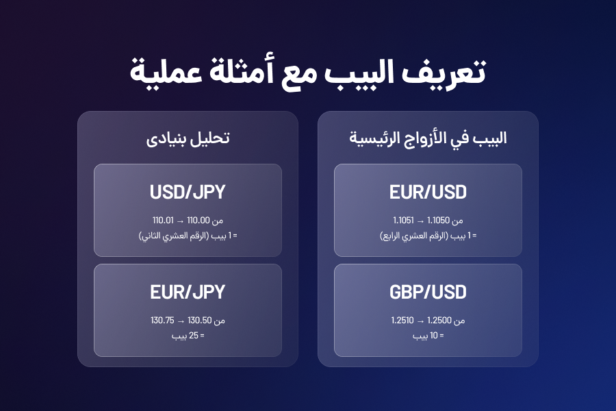 تعريف البيب مع أمثلة عملية