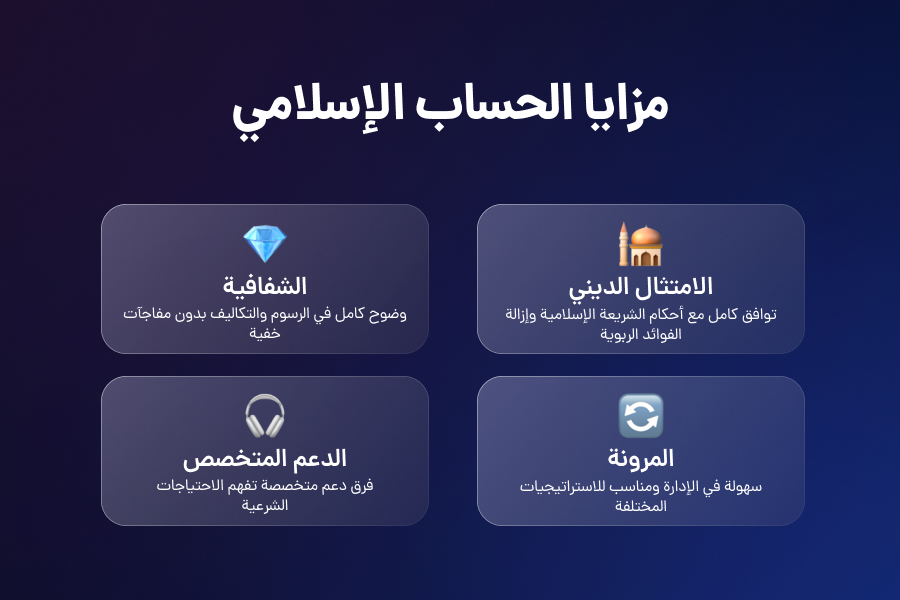 مزايا استخدام الحساب الإسلامي في الفوركس