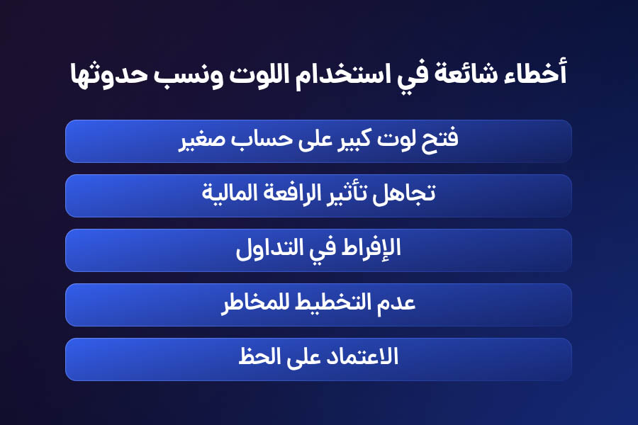 أخطاء شائعة في استخدام اللوت