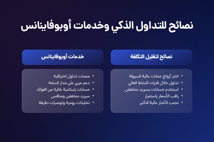 خدمات أوبوفاينانس للمتداولين العرب