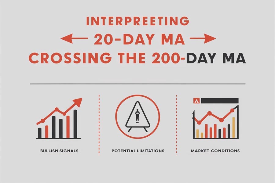 20 day moving average crosses 200 day moving average