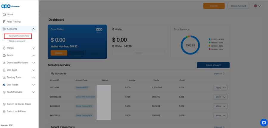 How to Change Leverage in Opofinance