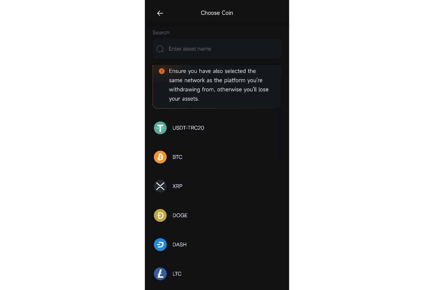 Step-by-Step Guide Withdrawing via Tether (USDT-TRC20)