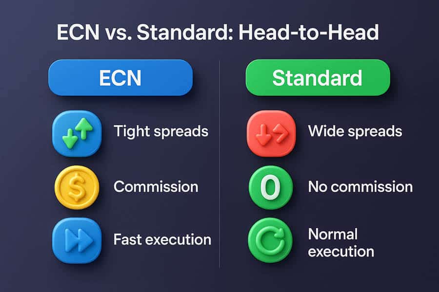 ECN vs Standard Accoun