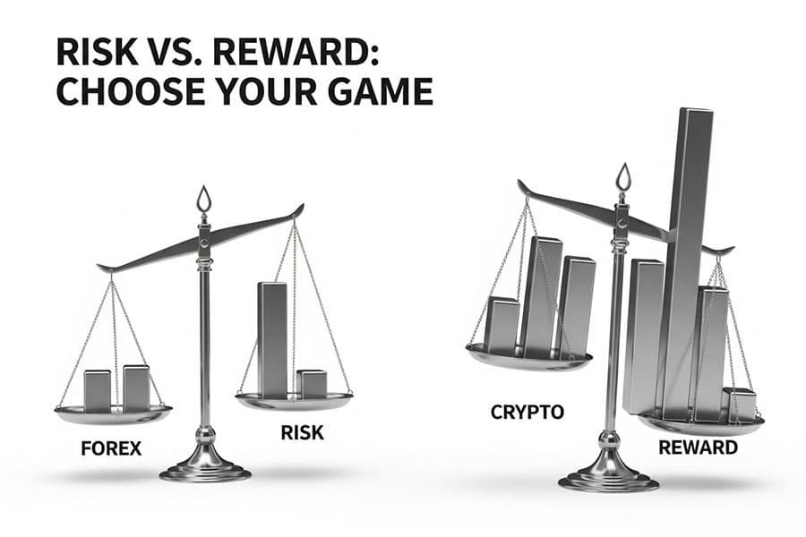 Forex vs. Crypto Volatility