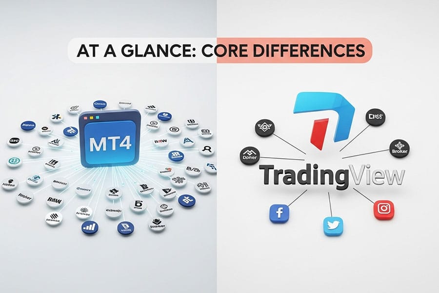 MetaTrader 4 vs TradingView