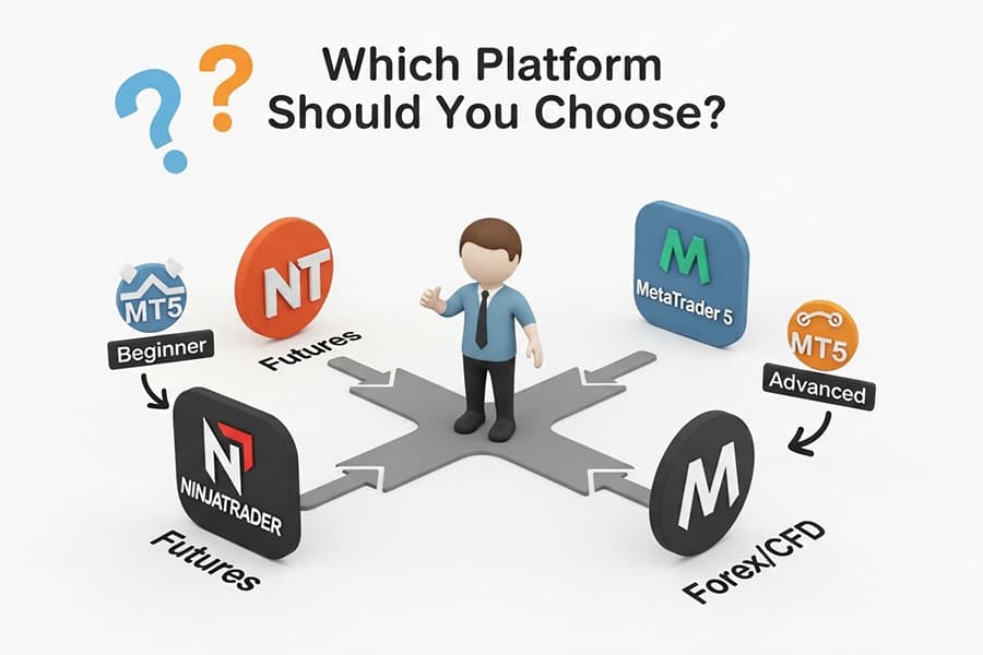 NinjaTrader vs MetaTrader 5