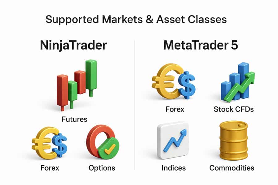 NinjaTrader vs MetaTrader 5