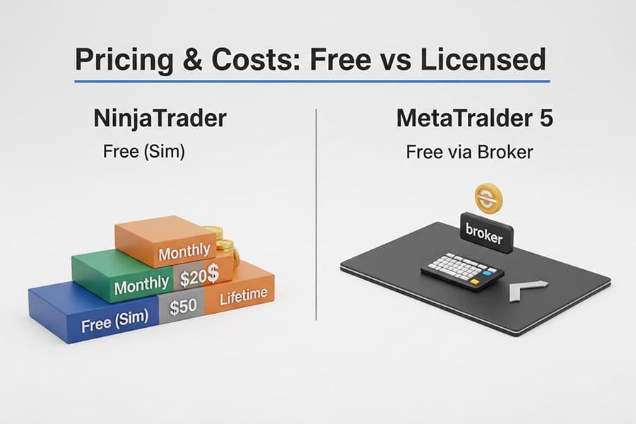 NinjaTrader vs MetaTrader 5