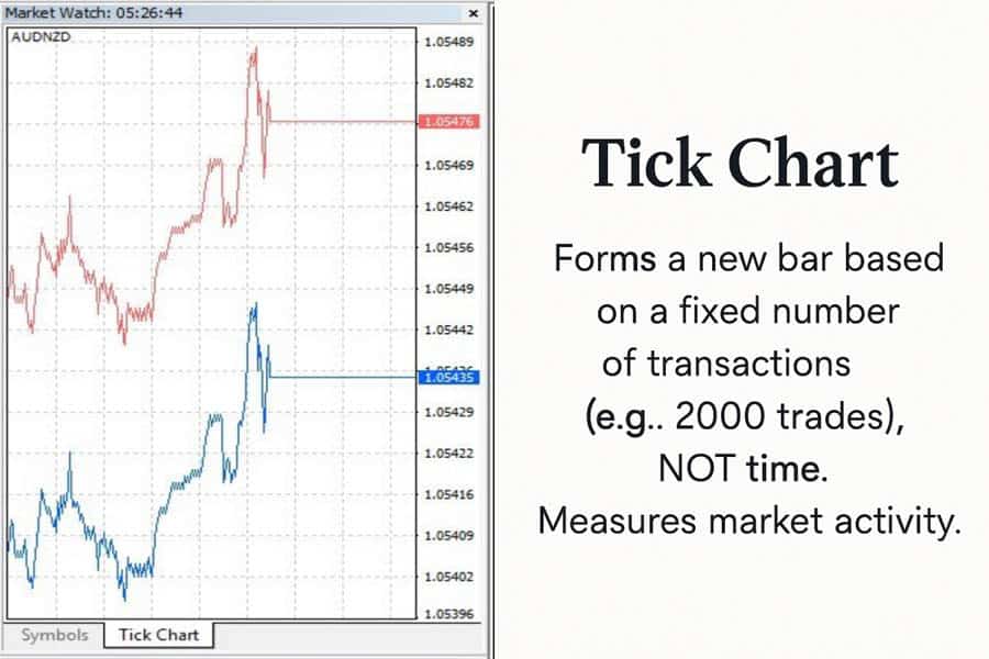 tick chart vs candlestick
