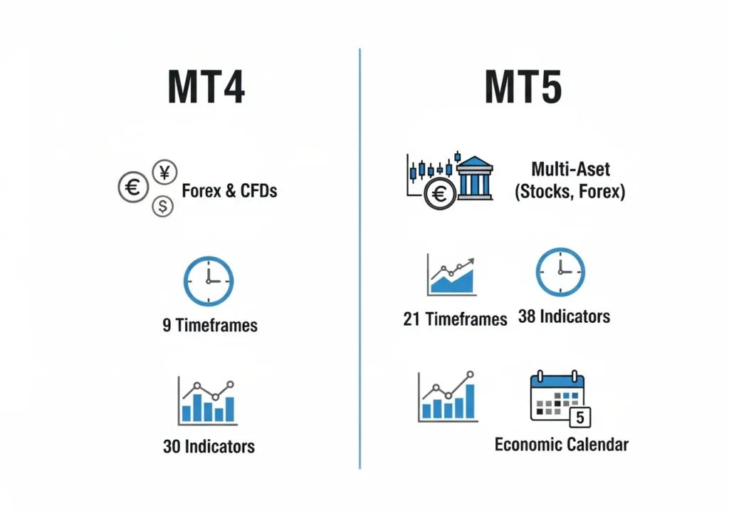 Key Differences Between MT5 and MT4