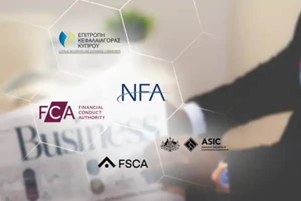 با کارگزاری معامله کنید که توسط FSA، FCA، ASIC، CySEC یا NFA رگوله شده باشد.