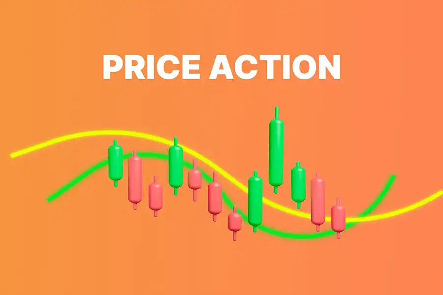 در پرایس اکشن، تحلیل‌گر صرفاً با تمرکز بر قیمت و بدون استفاده از اندیکاتورها، وضعیت بازار را پیش‌بینی می‌کند.