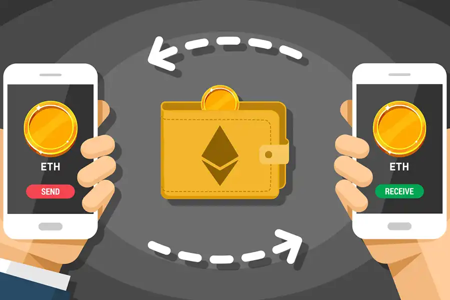 Ethereum Wallet، برای ذخیره‌سازی، ارسال، دریافت و مدیریت اتریوم (ETH) و سایر توکن‌های مبتنی بر استاندارد ERC-20 استفاده می‌شود. 